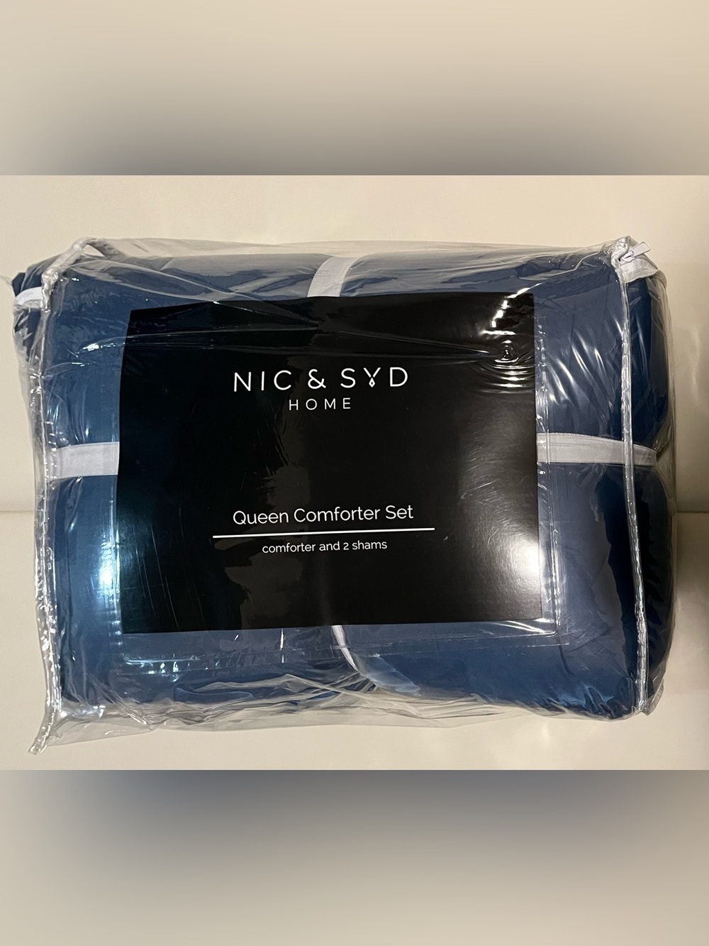 NIC & SYD Queen Comforter & Shams Set - Blue